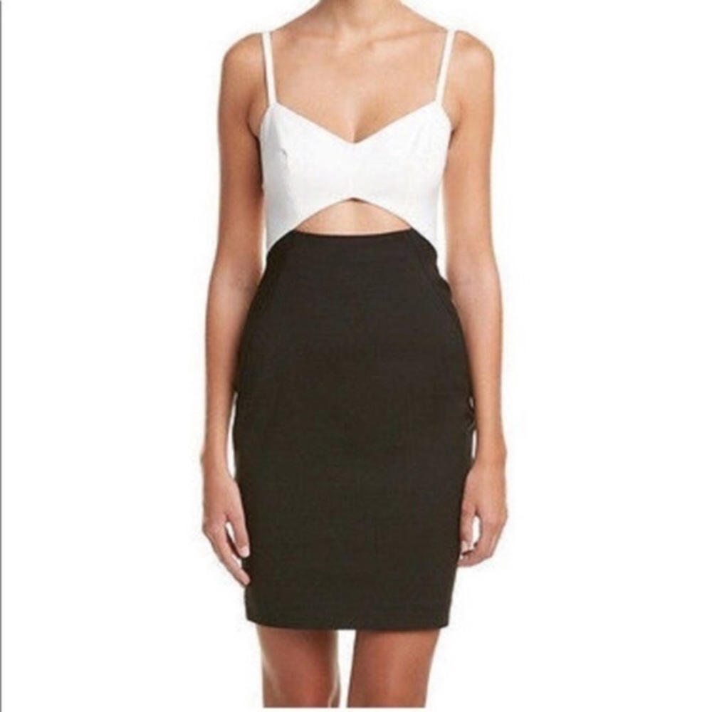 French Connection Black and White Dress